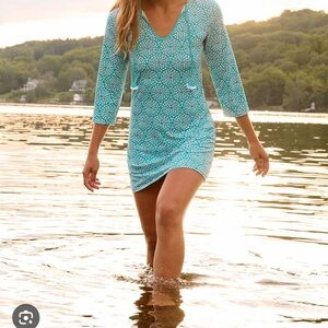 Capelton Road NEW Seaside Beach Dress Mini Fresh Flowers UPF 50+ Swim Coverup S